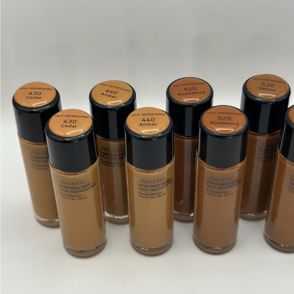 Shiseido Synchro Skin Foundation LOT - 6 Diverse Shades Collection YOU TAKE ALL! - Picture 9 of 9